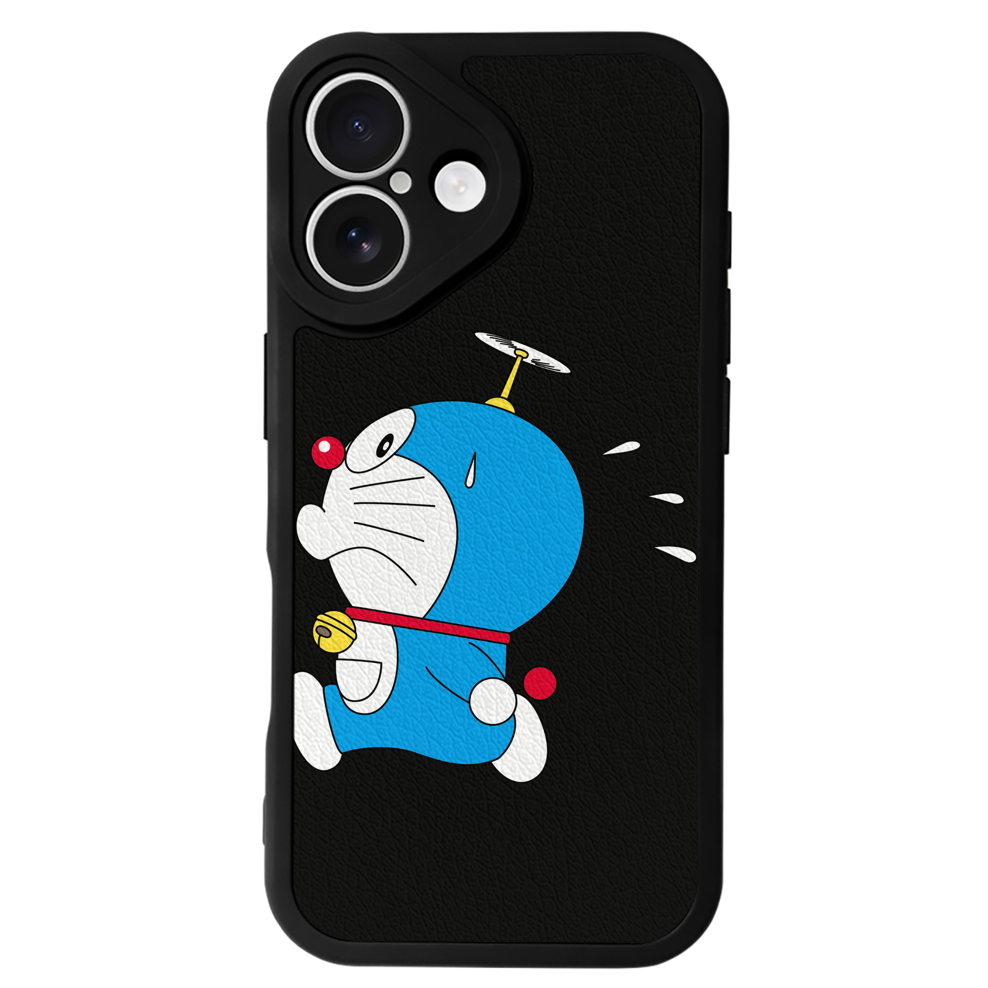 （画像用） ドラえもん Doraemon 【iPhone 16シリーズ対応】シリコンスマホケース（レザー調） 材質：シリコン